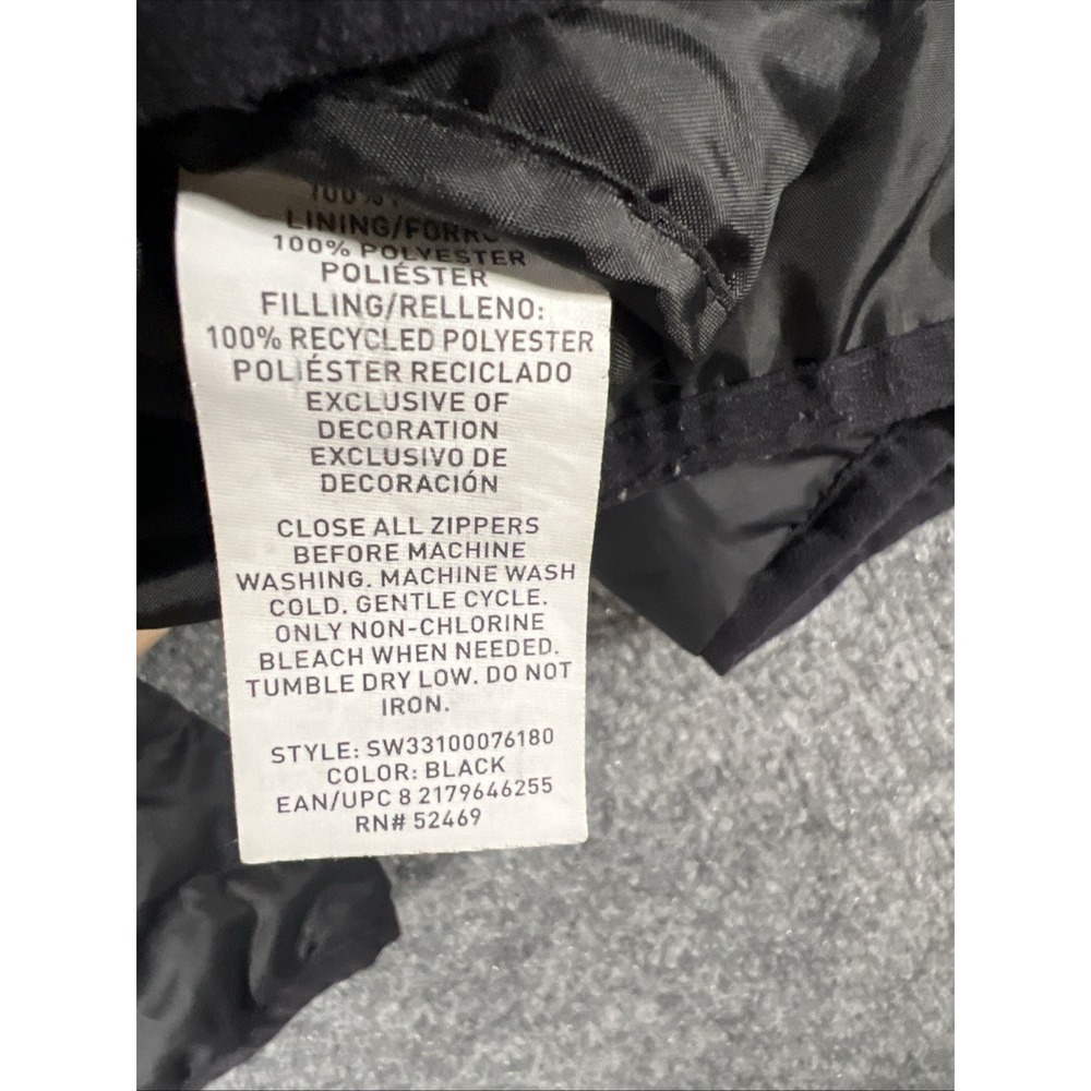 Swiss Tech Men's Packable Puffer Jacket Black Size Small S 34-36 Full Zip - Picture 10 of 10